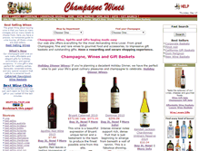 Tablet Screenshot of champagnewines.com